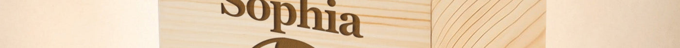 Personalized wooden piggy bank with a child's custom name for teaching kids to save money