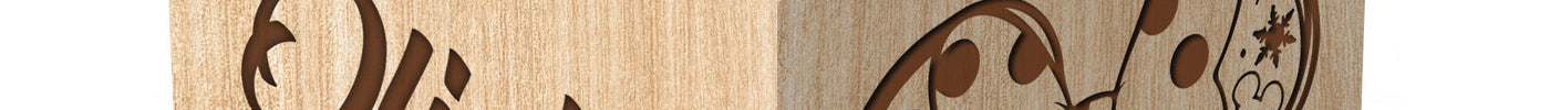 Personalized engraved wooden Christmas name blocks for kids
