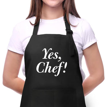 Personalized Chef Apron Kitchen Design for Men & Women with Funny Design - Custom Adult Aprons - Perfect Kitchen Cooking Accessory and Chef's Gift for Mother's Day, Father's Day, and Holidays