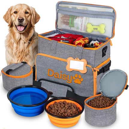 Personalized Dog Bag Weekender - Custom Dog Travel Bag