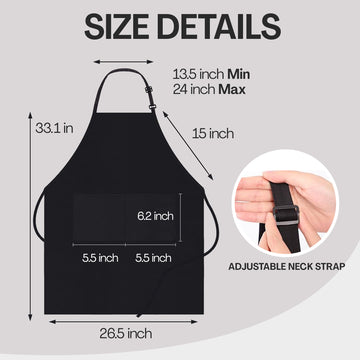 Custom Salon Apron for Men and Women with Custom Name - Persoanlized Hairdresser Apron for Stylists with 2 Pockets for Work Essentials, Ideal Custom Gift for Hairdressers and Barbers