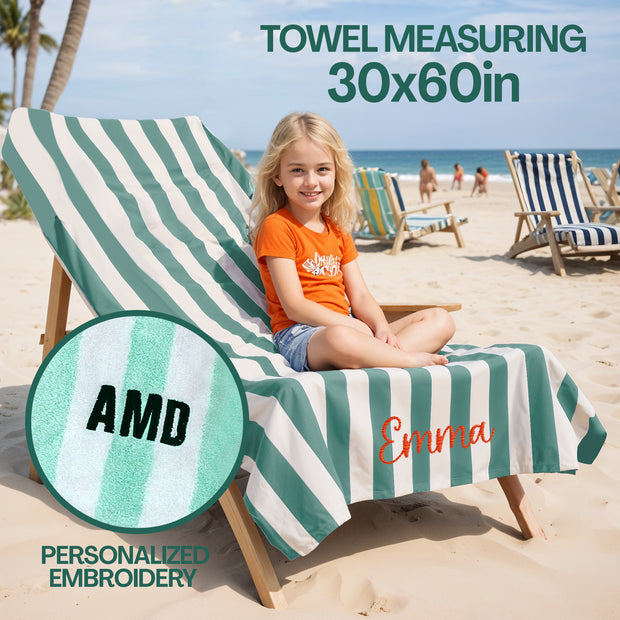 personalized embroidery towel