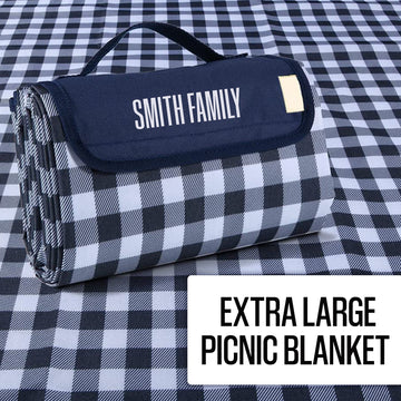 Personalized Extra Large Picnic Blanket - Customized Outdoor Beach Blanket Waterproof Sand proof Portable Blankets