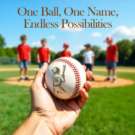 Personalized Baseball Ball with Custom Name for kids