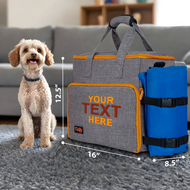 Personalized Dog Bag Weekender - Custom Dog Travel Bag