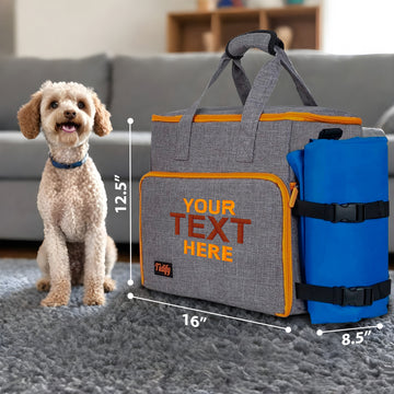 Personalized Dog Bag Weekender - Custom Dog Travel Bag