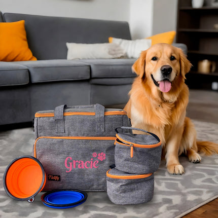 Personalized Dog Bag Weekender - Custom Dog Travel Bag