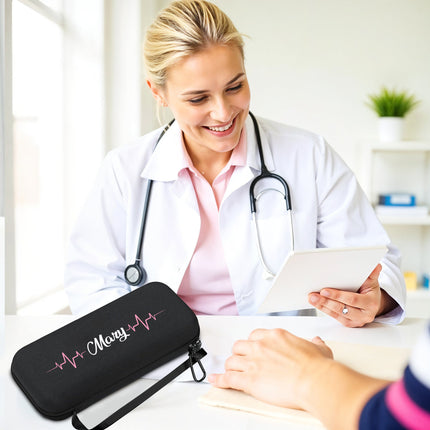 Personalized Stethoscope Case with Name - Black