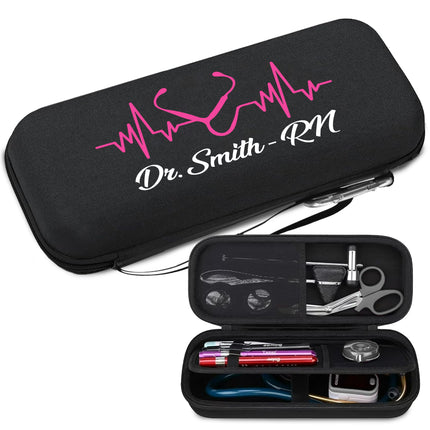 Personalized Stethoscope Case with Name - Black
