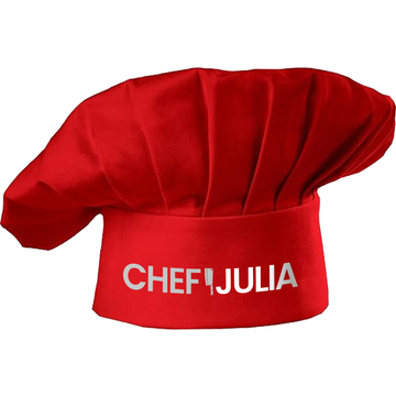Customized Red Chef Hat with Custom Name Adjustable Kitchen Accessory for Mom, Dad, Kitchen Cooking Chef Hat for Men and Women