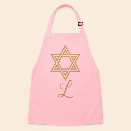 Personalized Judaica Kids Apron for Kitchen with Name