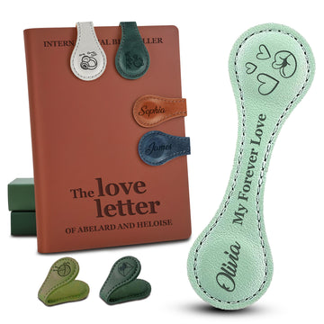 Personalized Magnetic Bookmarks for Women with Engraved Name, Custom Wedding Gift