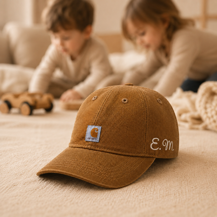Personalized Carhartt Little Kid Baseball Hat with Embroidered Name – Adjustable Toddler Cap