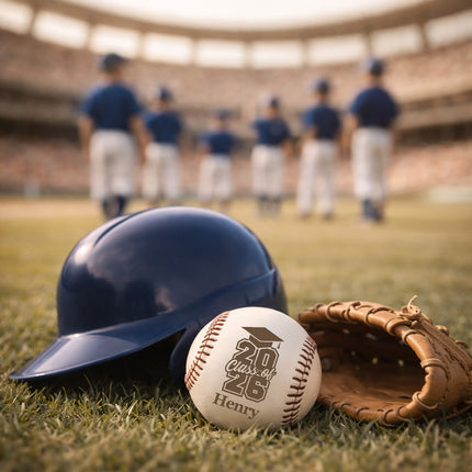 Personalized Baseball Ball with Custom Name - Graduation