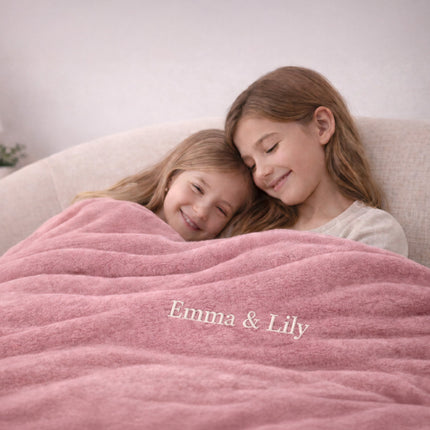 Personalized Blanket with Embroidered Name