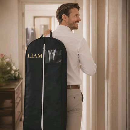 Personalized Garment Bag with Name – Custom Suit Travel Bag