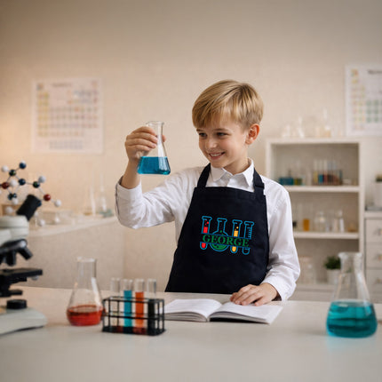 Personalized Science Apron for Kids with Custom Name