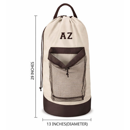 Monogram Laundry Bag Backpack – Personalized Laundry Backpack with Initials