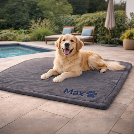 Personalized Dog Blanket – Embroidered Pet Name Fleece Blanket