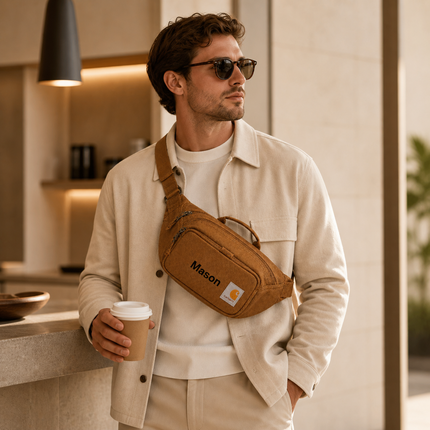 Personalized Carhartt Classic Adjustable Sling Bag Water Resistant 600D Crossbody Waist Pack