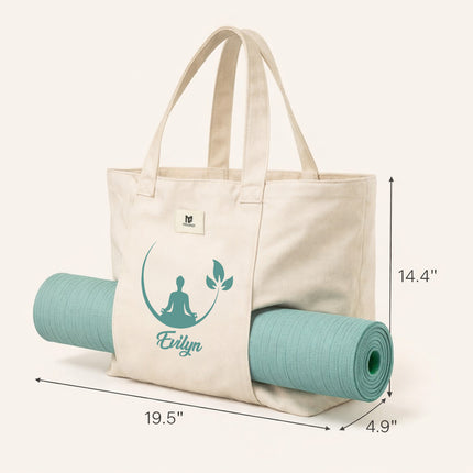 Personalized Yoga Mat Bag Carrier with Name