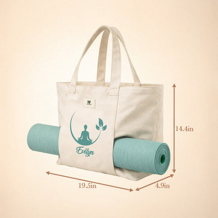 Personalized Yoga Mat Bag Carrier with Name
