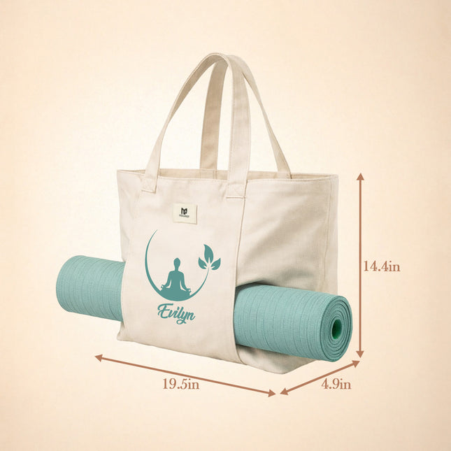 Personalized Yoga Mat Bag Carrier with Name