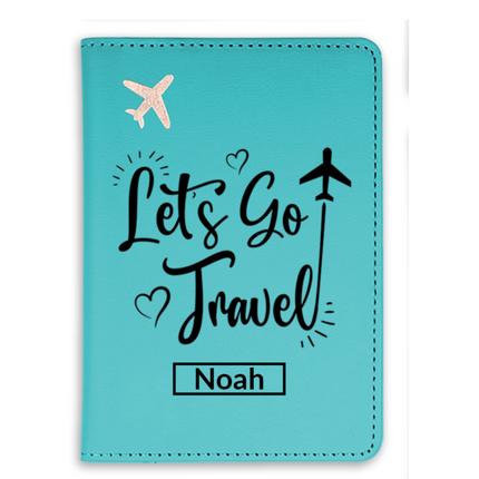 Personalized Green Passport Holder Cover Case