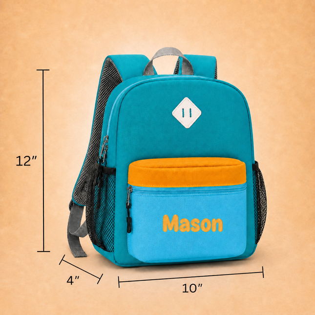 Personalized Toddler Backpack for Boys 2-4 – Custom Name Preschool & Kindergarten Mini Backpack