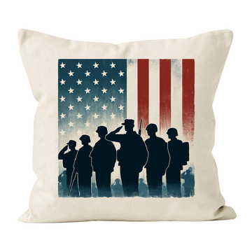 Personalized Memorial Day Soldier Pillowcase - Memorial Day Decor Throw Pillow Covers, Independence Day Veterans Day
