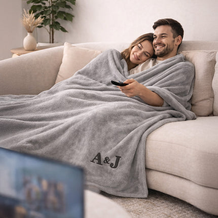 Personalized Blanket with Embroidered Name