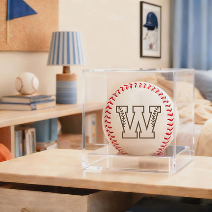 Personalized Baseball Ball with Custom Name - Initial