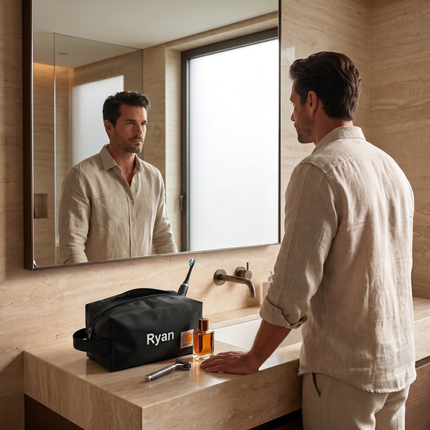 Personalized Embroidered Carhartt Travel Kit with Custom Name – Water-Resistant Toiletry Bag