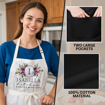 Custom Apron for Mom, Mother's Day Gift for Mom with Name