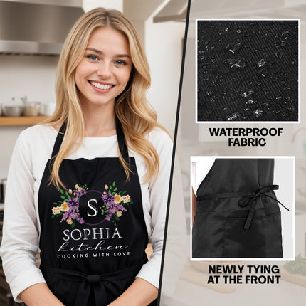 Custom Apron for Mom, Mother's Day Gift for Mom with Name
