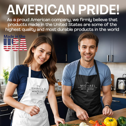 Personalized Kitchen Apron with Custom Name