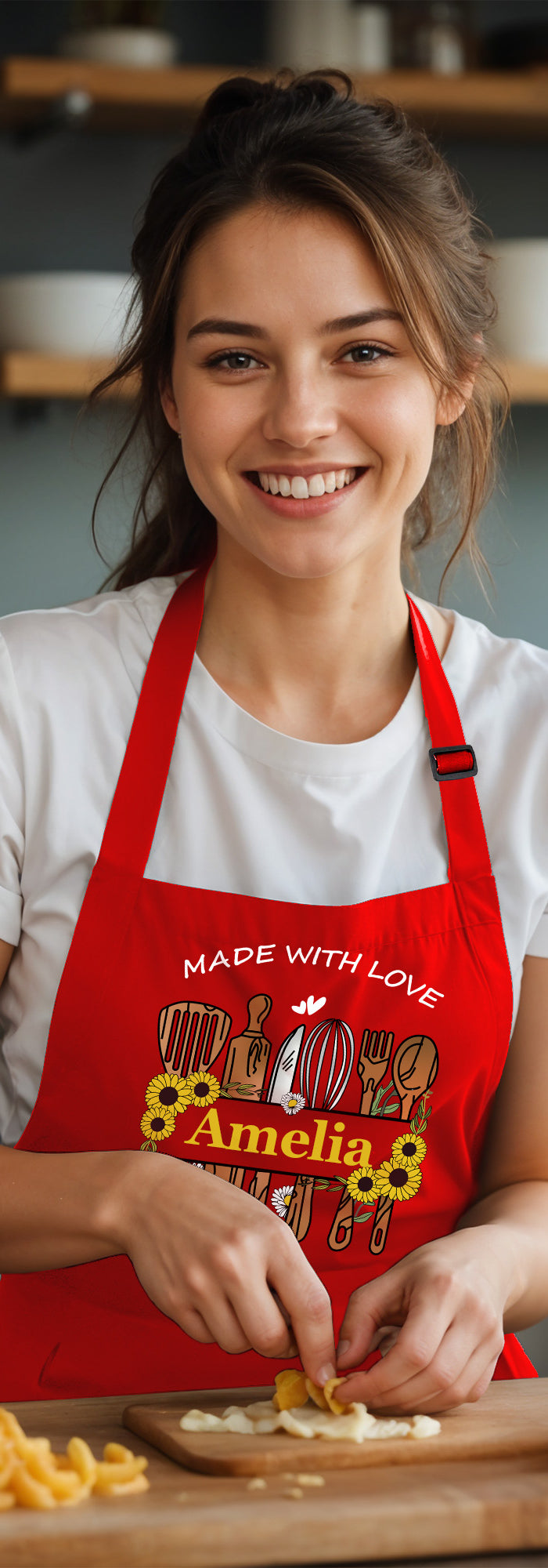 custom apron for mom mothers day gift for mom with name personalized kitchen gifts for mother women wife