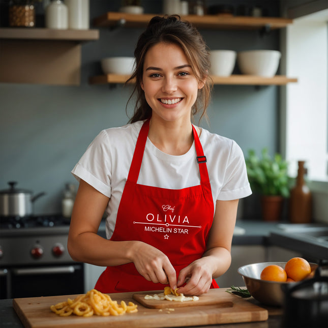 Personalized Kitchen Apron with Custom Name