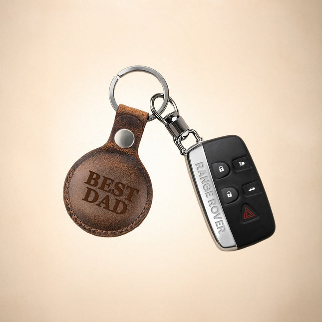 Personalized AirTag Keychain Holder – Custom Key Ring Case