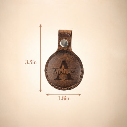 Personalized AirTag Keychain Holder – Custom Key Ring Case
