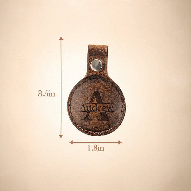 Personalized AirTag Keychain Holder – Custom Key Ring Case