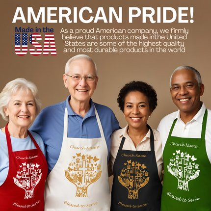 Custom Christian Aprons - Blessed To Serve
