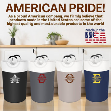 Personalized Laundry Basket, Large Storage Bag with Handles with Name 90L