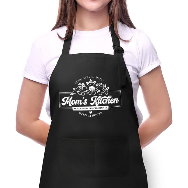 Custom Kitchen Apron for Mom, Mother's Day Gift for Mom
