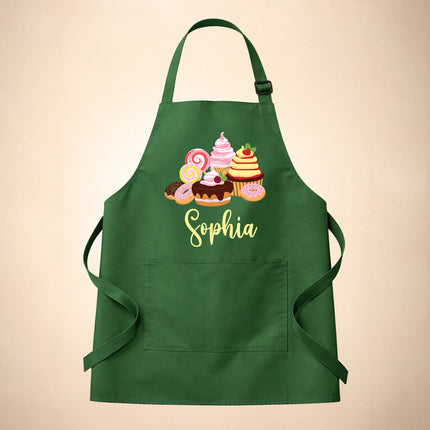 Personalized Baker Apron For Men and Women - Cupcake