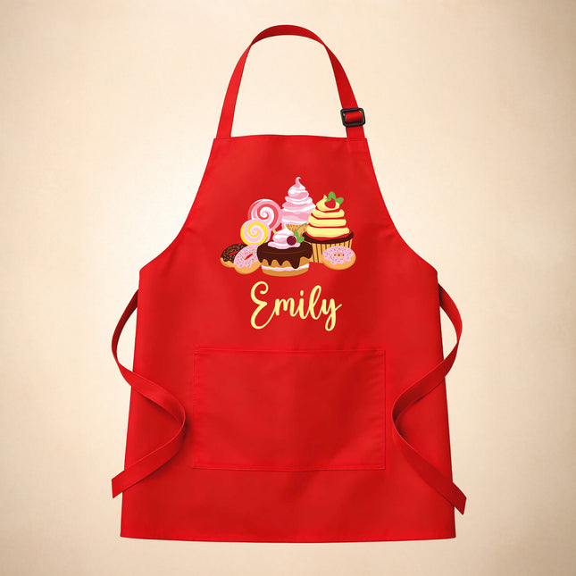 Personalized Baker Apron For Men and Women - Cupcake