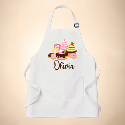 Personalized Baker Apron For Men and Women - Cupcake