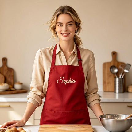 Personalized Embroidered Chef Apron