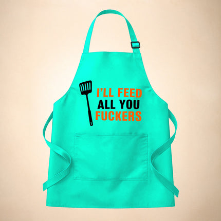 Personalized Men's Apron - Custom Cooking Apron- I cook and I know Things