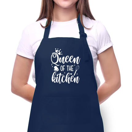Custom Kitchen Apron for Mom, Mother's Day Gift for Mom, Personalized Kitchen Gift